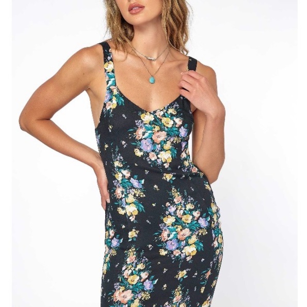 O'Neill Wren Black Floral Dress